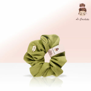 Scrunchie camoscio verde acido